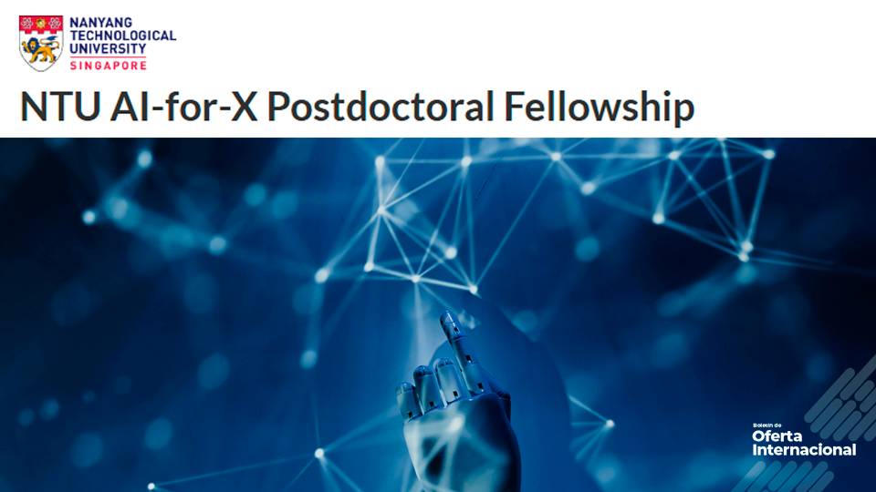Fellowship posdoctoral de NTU para investigación científica con IA