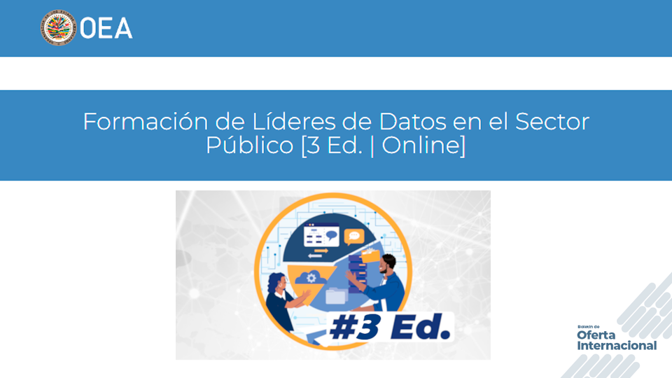Curso virtual de la OEA sobre liderazgo de datos en el sector público