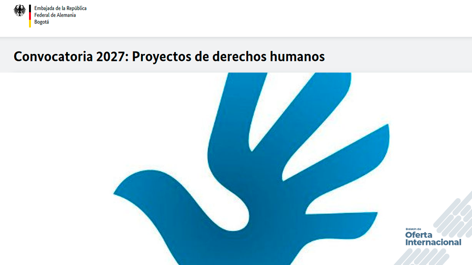 Convocatoria alemana para proyectos de derechos humanos en Colombia