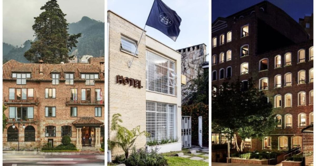 Fachadas de hoteles de Bogotá incluidos en la Guía Michelin 2026