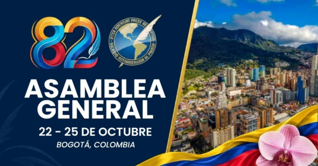Pieza publicitaria de la Asamblea General de la Sociedad Interamericana de Prensa
