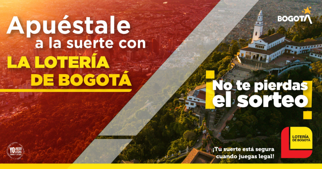 Pieza gráfica sobre la Lotería de Bogotá 