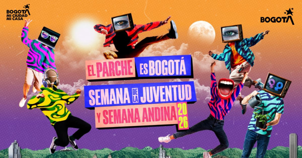 Imagen oficial de la Semana de la Juventud y Semana Andina en Bogotá 2026.
