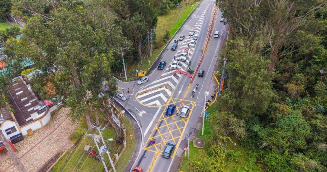 Foto de un tramo de la carrera Séptima en Bogotá