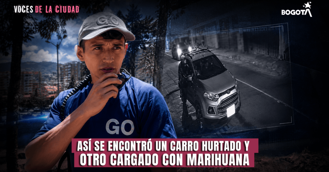 Foto de Gestor del Orden con un radio.