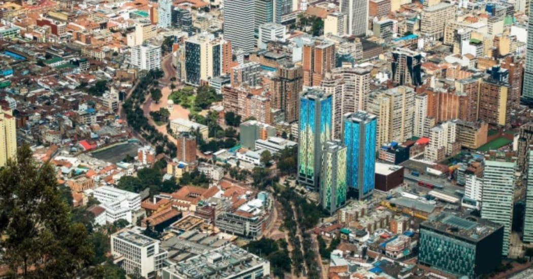 Foto panorámica de Bogotá 