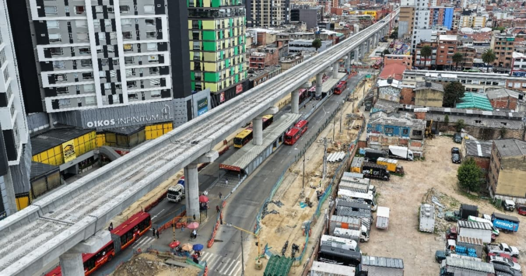 Foto de un frente de obra del Metro