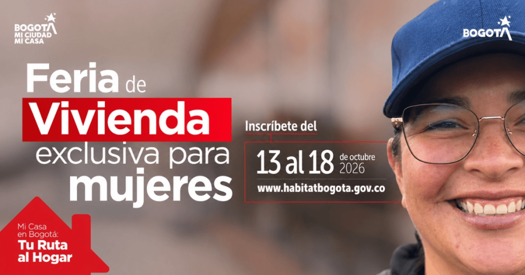 Imagen gráfica con el texto: feria de vivienda exclusiva para mujeres 2026