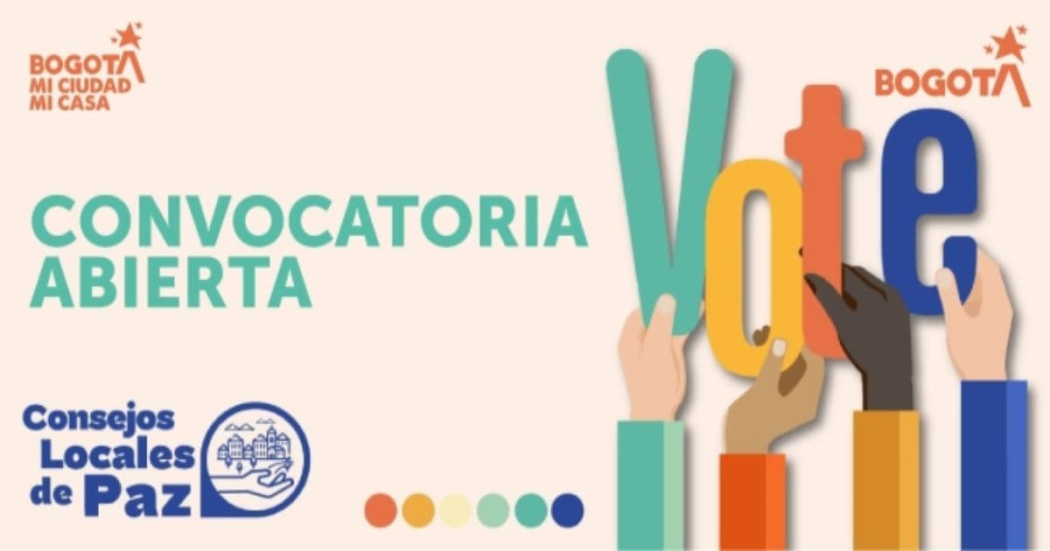 Pieza gráfica de inscripciones al Consejo Local de Paz Barrios Unidos