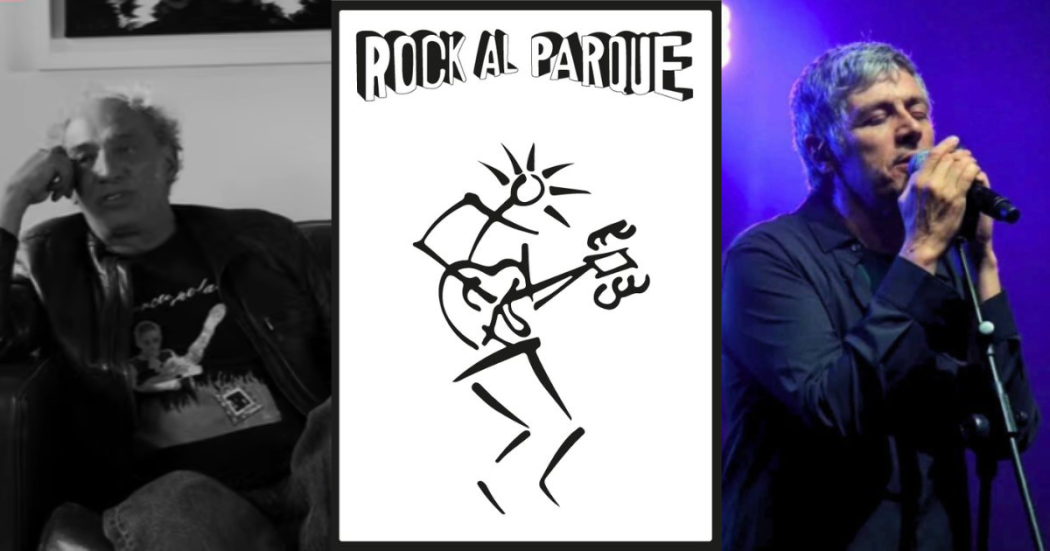 Imagen del cantante Mario Duarte y del empresario Julio Correal creadores del Festival Rock al Parque.