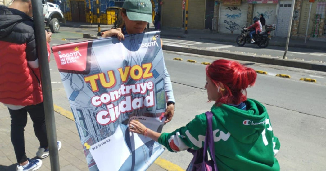 Foto de actividad ‘Tu voz construye ciudad’ en Bogotá