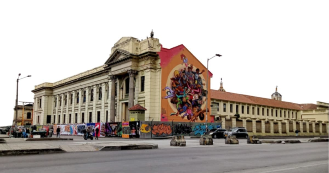 Foto de una zona cerca la trazado del Metro de Bogotá 