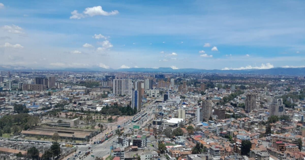 Foto panorámica de Bogotá
