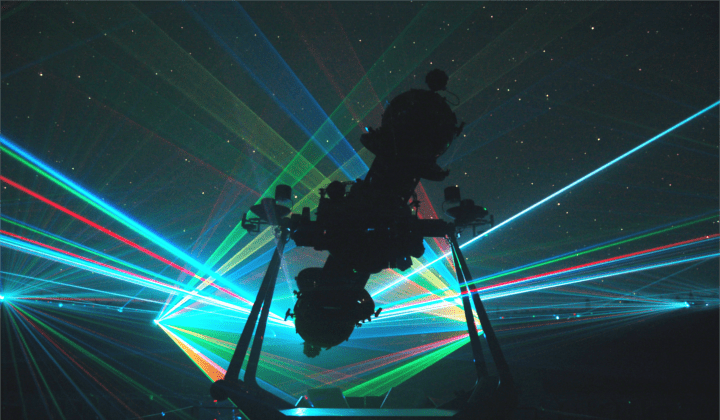 Show láser, música y luz en el Planetario de Bogotá