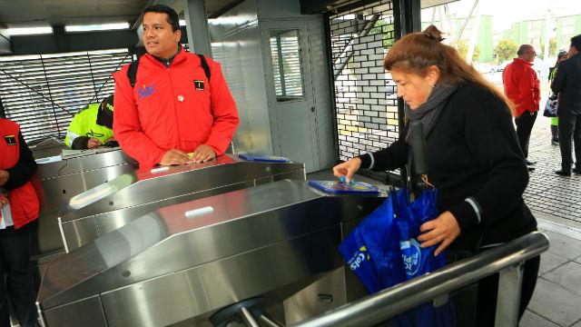 Torniquete Transmilenio - Foto: Prensa Alcaldía Mayor