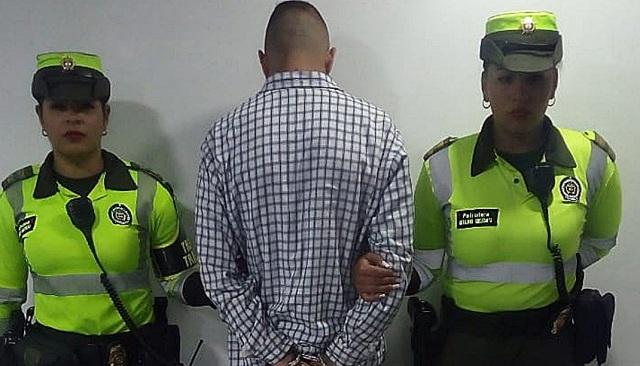 Captura delincuente de Suba - Foto: Prensa Mebog