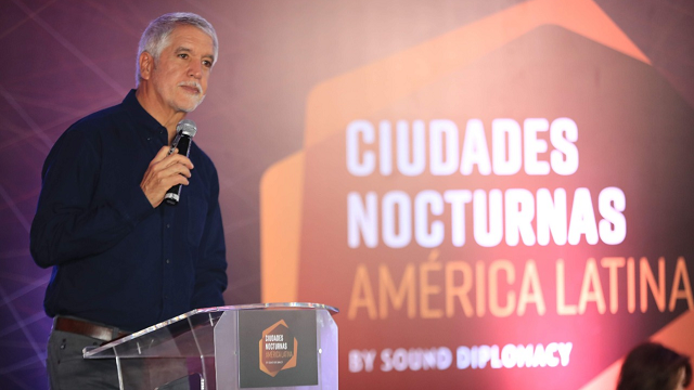 Alcalde Enrique Peñalosa en la conferencia 'Ciudades Nocturnas' Foto: Alcaldía de Bogotá