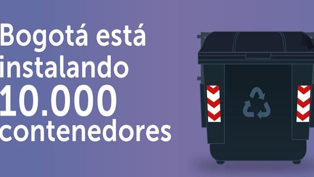 Bogotá está instalando 10.000 contenedores