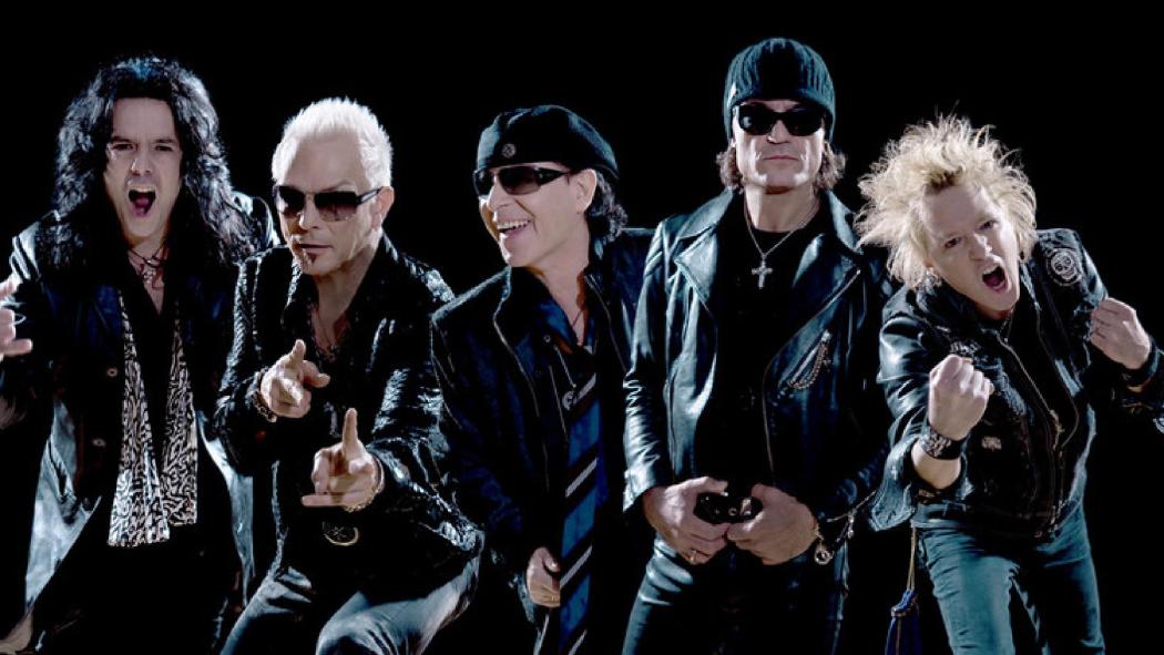 Los miembros de Scorpions posando