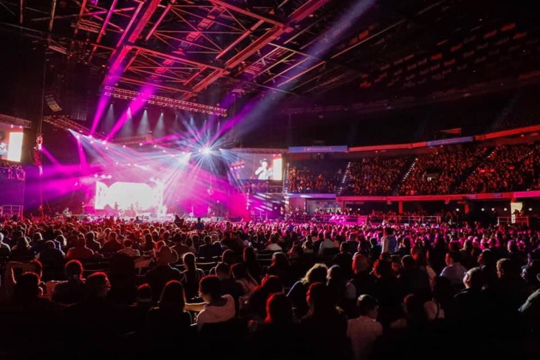 Foto del escenario del Movistar Arena donde se hará el show de magia más taquillero de la historia