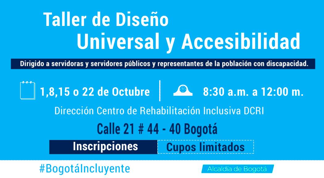 Taller Diseño Universal y Accesibilidad para población con discapacidad