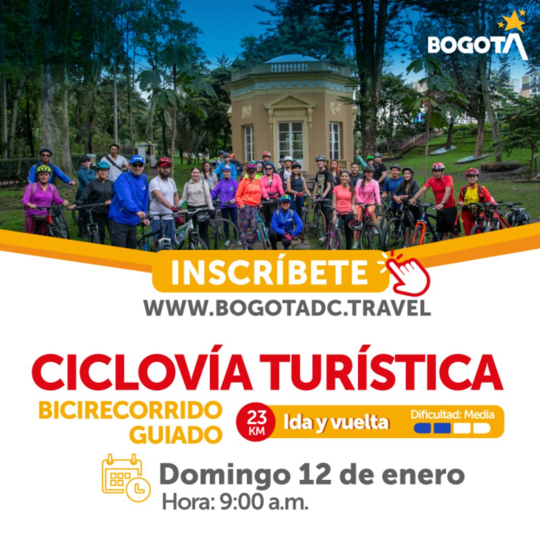 Ciclovía Turística, vive Bogotá en Bicicleta