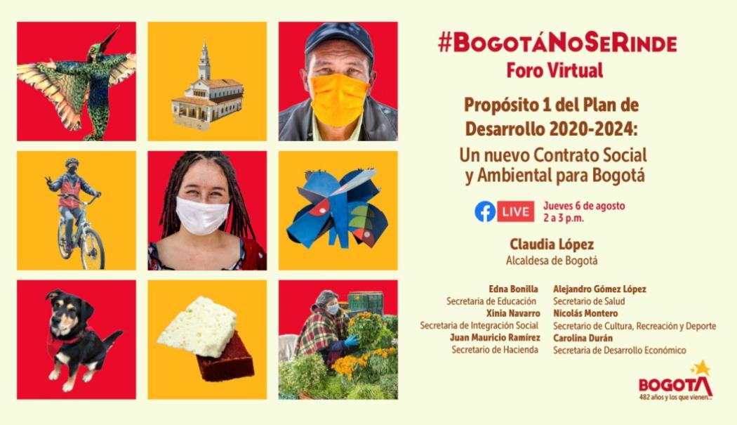 Le apostamos al contrato social y ambiental en Bogotá 
