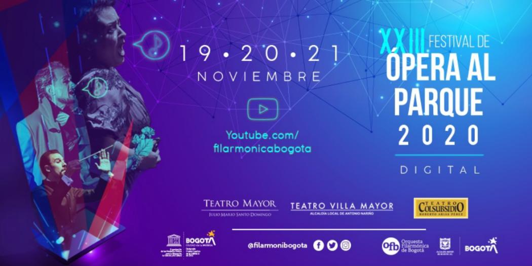 Prográmate desde tu hogar los días 19, 20 y 21 de noviembre a través del canal de Youtube de la Filarmónica de Bogotá.