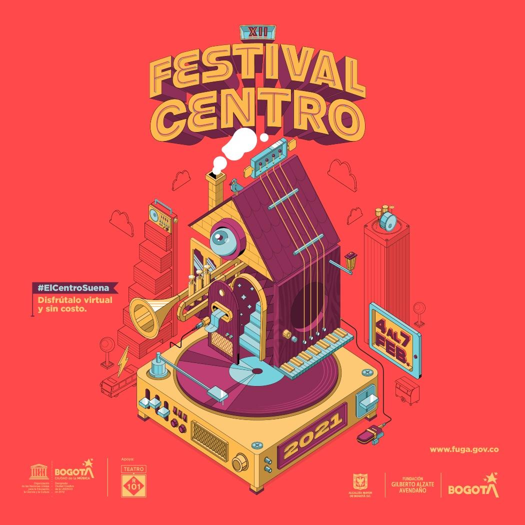Del 4 al 7 de febrero se llevará a cabo el Festival Centro 2021, el primer gran festival distrital musical, que este año llega a su duodécima edición.