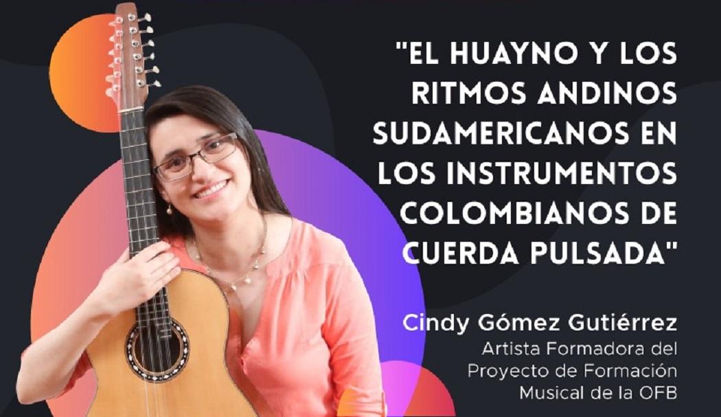 Maestra Cindy Gómez Gutiérrez / Artista Formadora del Proyecto de Formación OFB. Imagen: OFB.