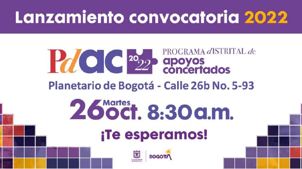 Programa Distrital de Apoyos concertados - Foto: Prensa Secretaría de Cultura de Bogotá