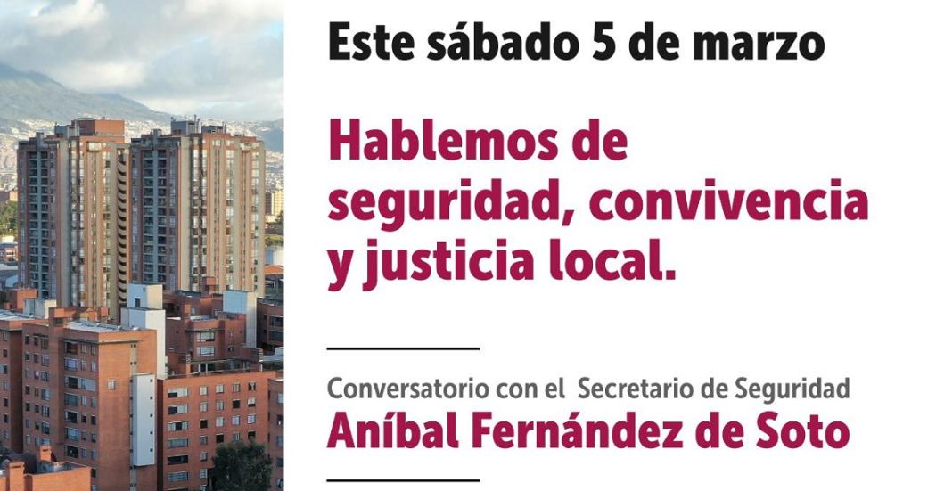 Conversatorio de Seguridad con Aníbal Fernández de Soto