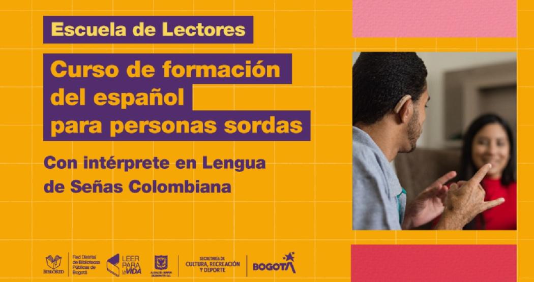 Curso gratuito de español de la BibloRed para personas sordas
