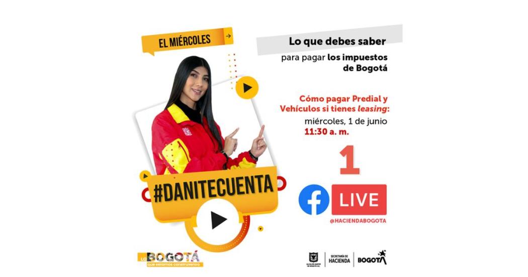 Pago de impuesto predial y vehicular en Bogotá. Facebook Live Hacienda