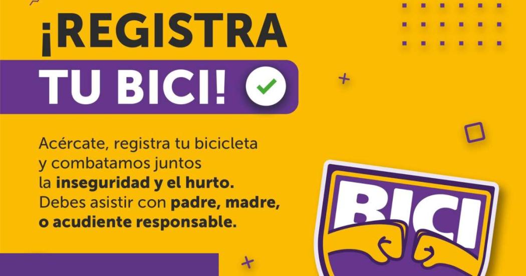 Jornada de registro de bicis este 24 de mayo en Bogotá 