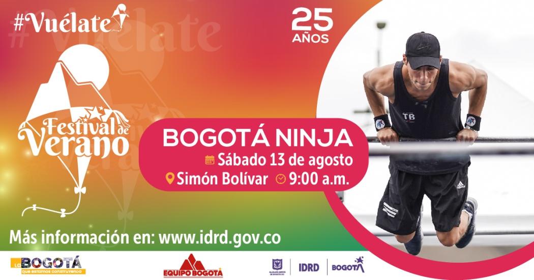 Bogotá Ninja: Un circuito de pruebas físicas con 12 estaciones 