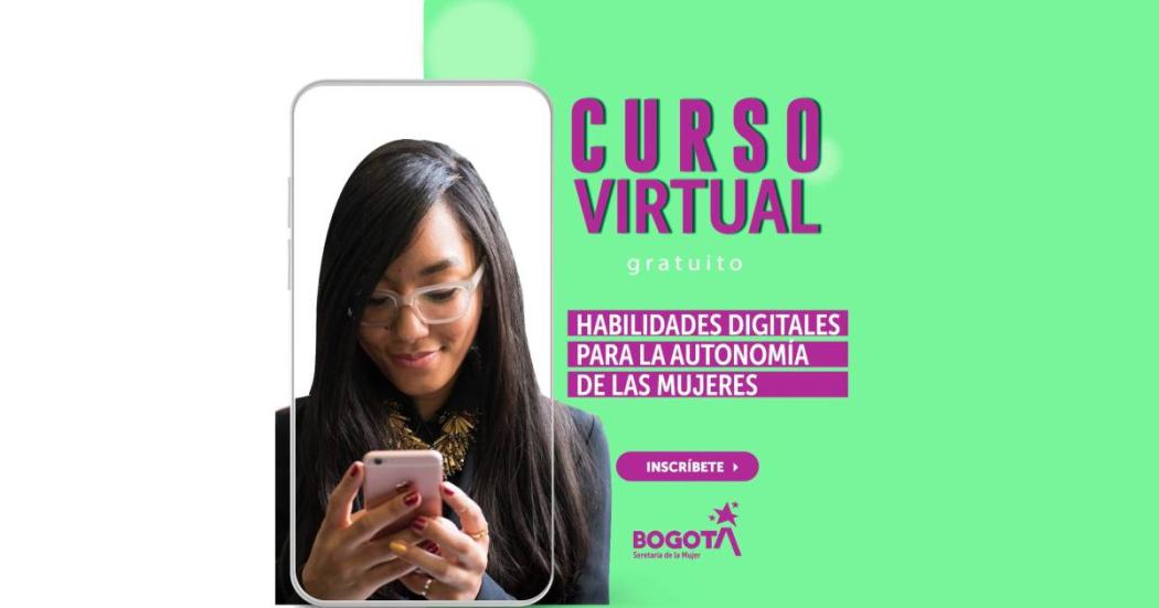 Curso virtual gratuito de habilidades digitales para mujeres en Bogotá