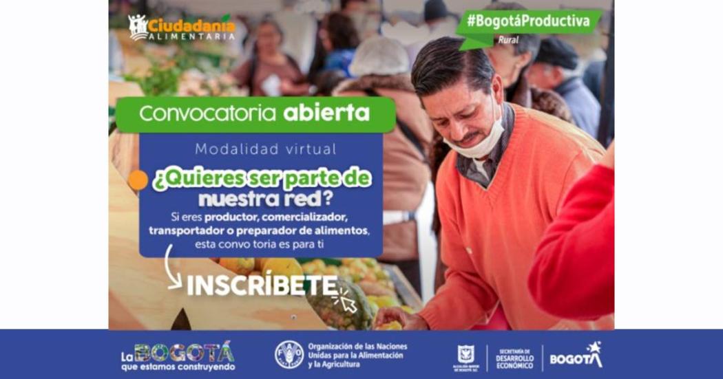 Curso virtual de formación para productores de alimentos en Bogotá