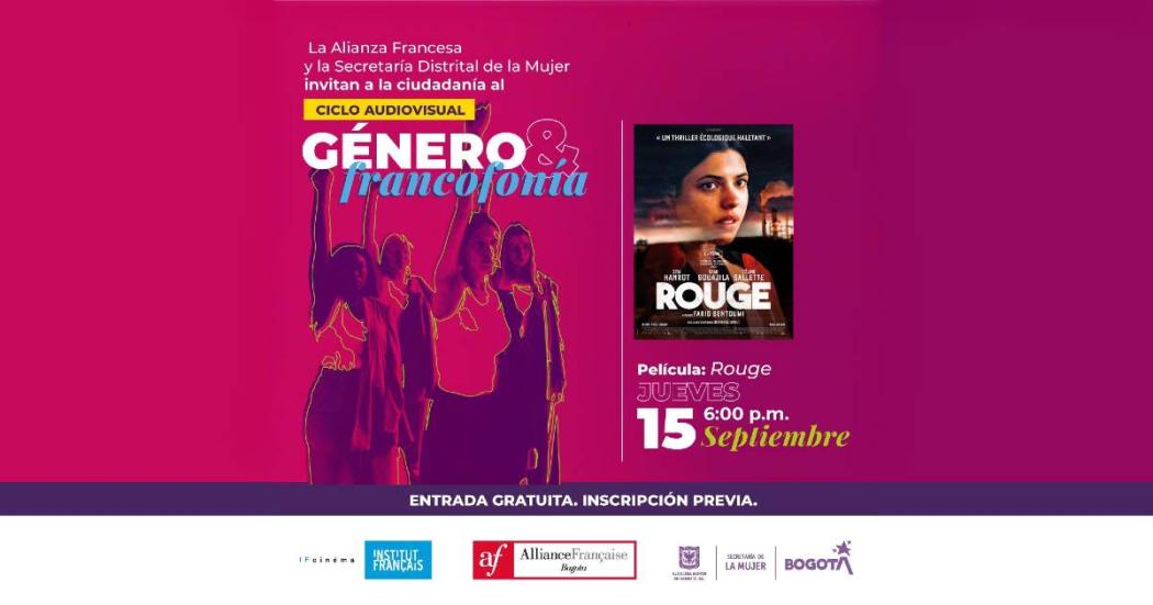 Cómo y cuándo ver gratis la película 'Rouge' en el centro de Bogotá