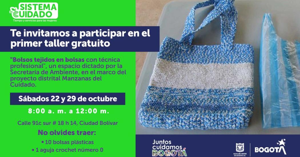 Aprende a elaborar bolsos con material reciclado en Ciudad Bolívar