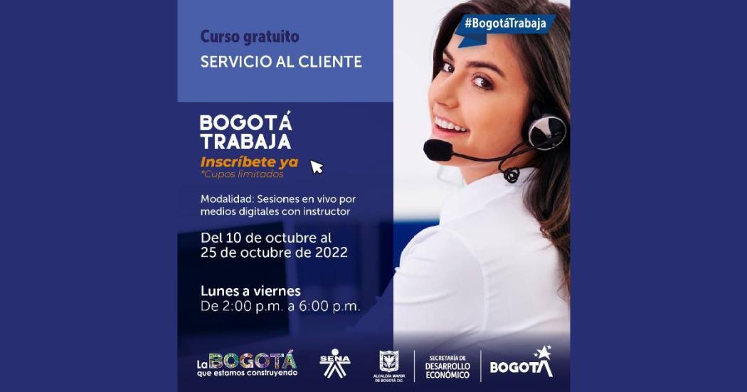 Curso gratuito de atención al cliente en Bogotá. Sec. de Desarrollo 