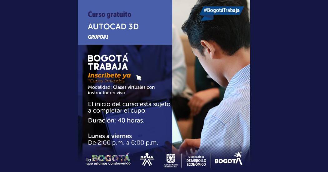 Inscripcion curso gratuito Autocad 3D: horarios, programación y más