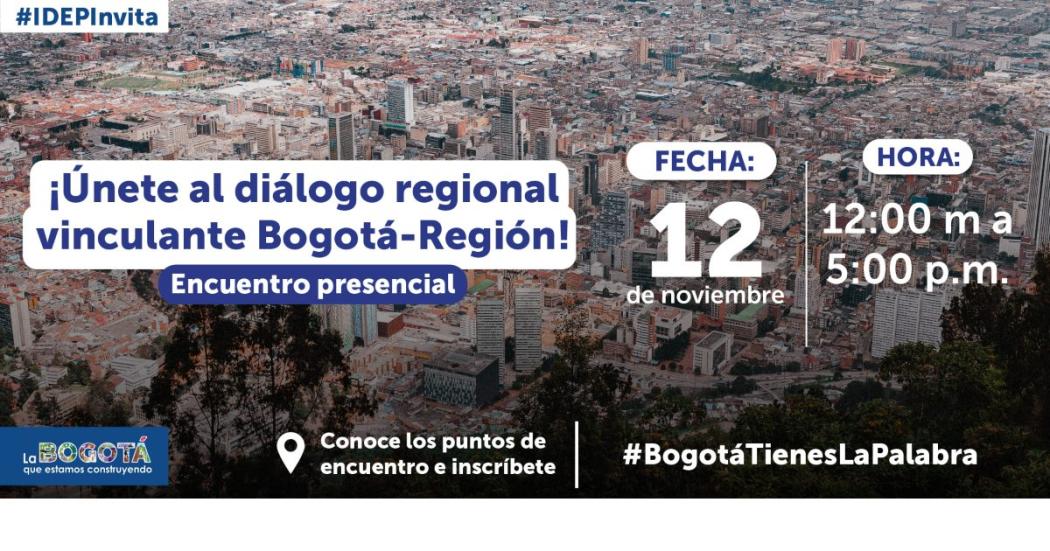 Bogotá: Únete al Diálogo Regional Vinculante este 12 de noviembre 