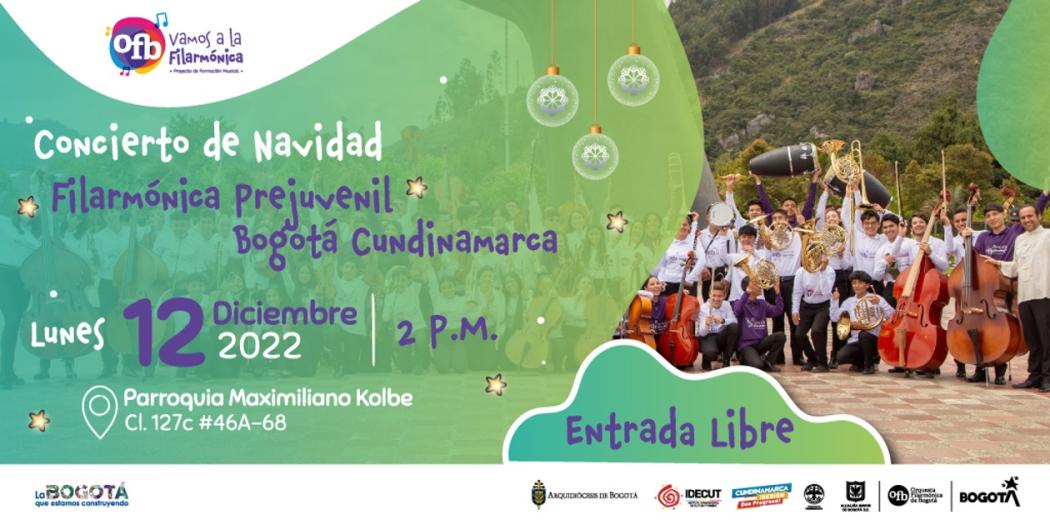 Concierto de Navidad con la Filarmónica Prejuvenil Bogotá Cundinamarca