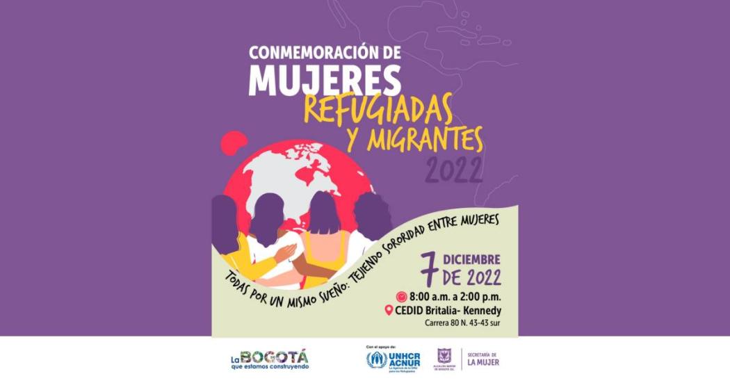 Conmemoración mujeres refugiadas y migrantes este 7 de diciembre 