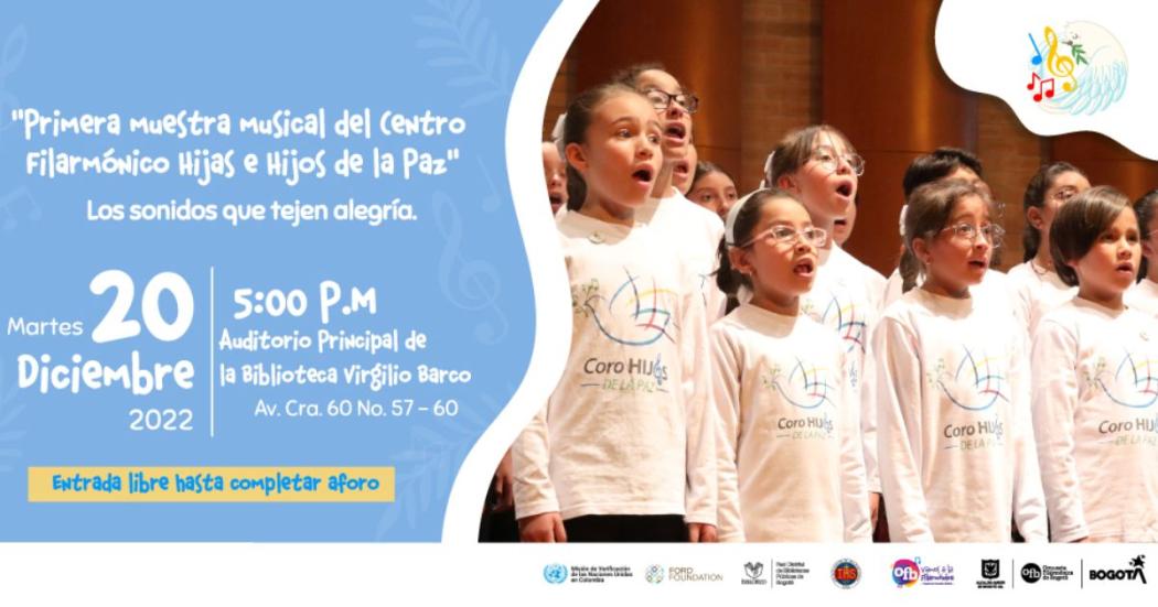 Primera muestra musical Centro Filarmónico Hijas e Hijos de la Paz 