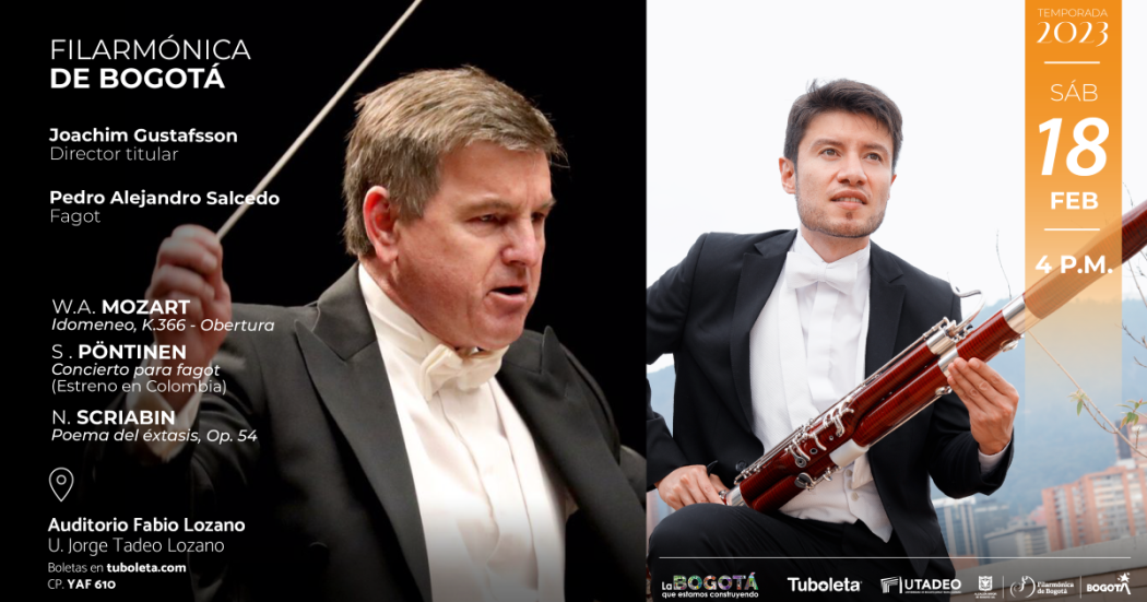 La Filarmónica de Bogotá estrena para Colombia una majestuosa obra de fagot