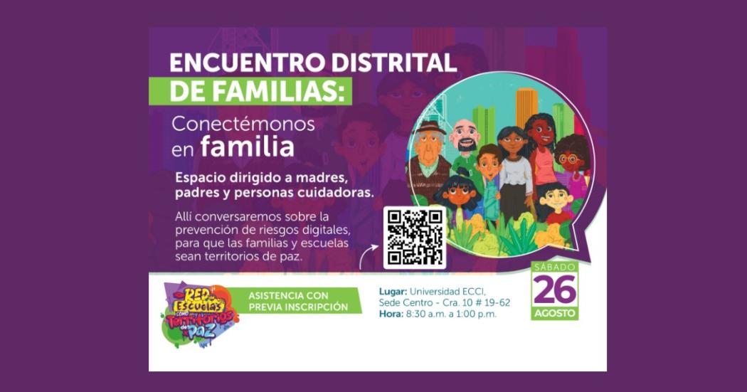 Encuentro distrital de familias este sábado 26 de agosto de 2023 
