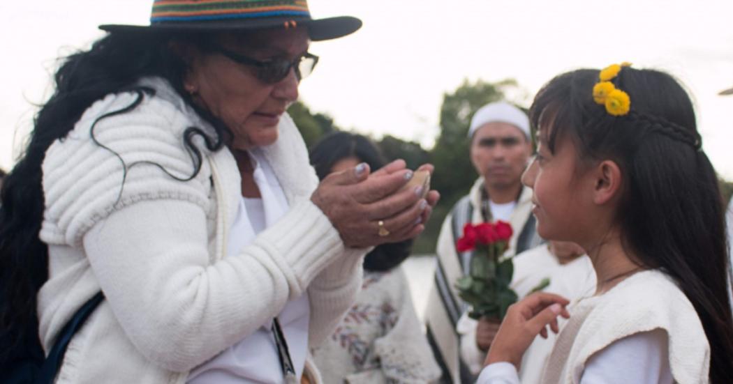 Lideresas indígenas de comunidades asentadas en Bogotá
