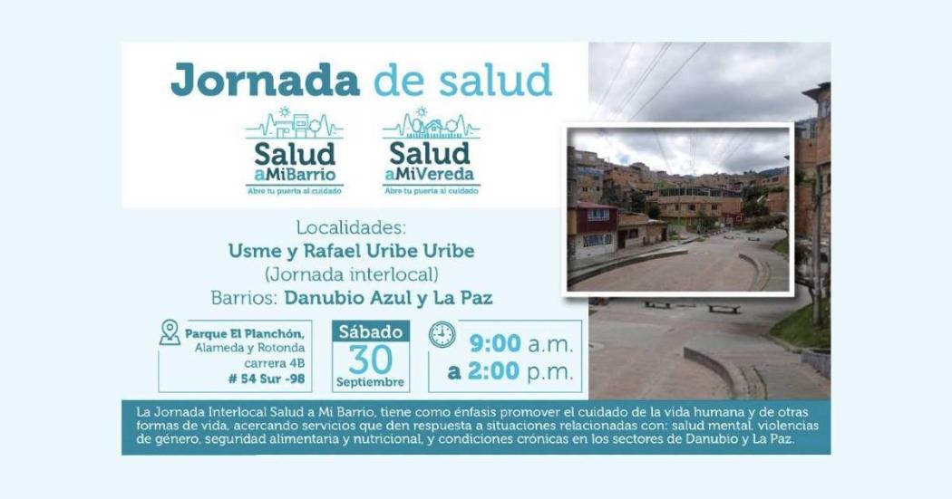 Jornada gratuita de salud en Usme y Rafael Uribe el 30 de septiembre 